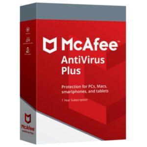 McAfee AntiVirus Plus (1 Year / Unlimited Devices) Latest Version + Free Updates