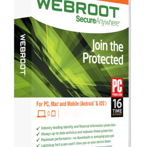 Webroot SecureAnywhere Internet Security Plus (1 Year / 1 Device) Latest Version + Free Updates